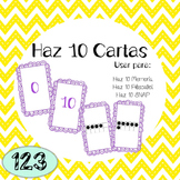10 Frame Cards (Spanish) - Instructions for 3 Games
