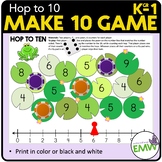 Make 10 Game Number Line For K and 1st grade