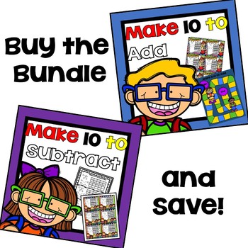 Preview of Make 10 to Add and Subtract BUNDLE