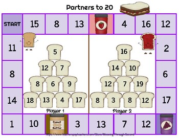 Combinations to 20: Dollar Deals Memory Game: Turn Twenty