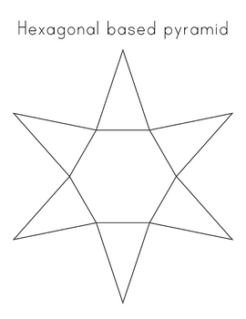 heptagonal pyramid net