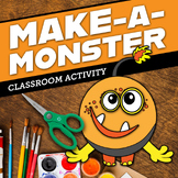 Make-A-Monster - a coloring, cut out, and assemble activity