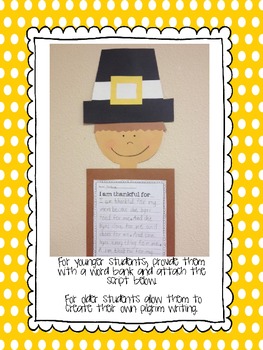 Make A Pilgrim {Craftivity, activities and more!} by Megan Astor