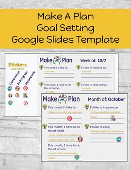 Preview of Make A Plan Goal Setting Google Slides Template