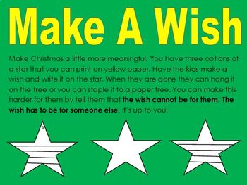 Preview of Make A Wish- Chistmas Craft