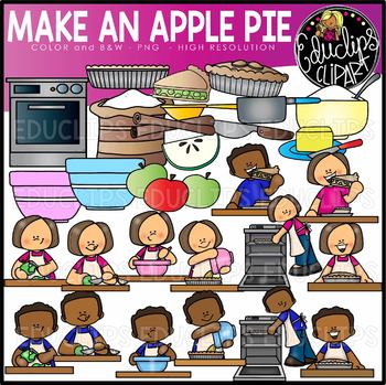 Preview of Make An Apple Pie Clip Art Set {Educlips Clipart}