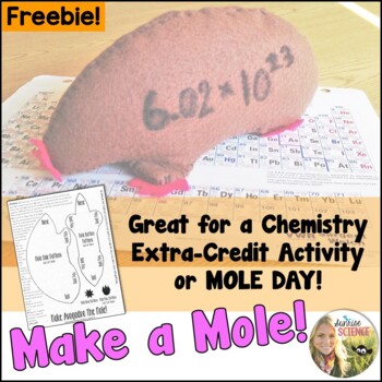 Preview of Mole Day Avogadro the Mole Chemistry Extra Credit