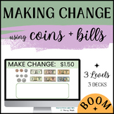 Make Change using COINS & BILLS | Special Ed Money Math | 