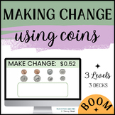 Make Change using COINS | Special Ed Money Math | 3 Levels