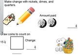 Make Change with Nickels, Dimes, and Quarters (Flipchart)