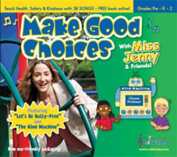 Preview of Classroom Community & Circle Time Songs | Make Good Choices | Distance Learning