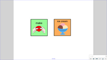 Preview of Make Ice Cream in a Bag - SMART Notebook Interactive AAC Lesson
