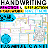 Preview of Handwriting -  Make It Neat!  Handwriting Practice, Instruction, and  Fluency