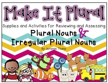 Preview of Make It Plural- Regular and Irregular Plural Nouns Fun