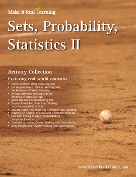 Preview of Make It Real: Sets, Probability, and Statistics 2 - Activity Collection
