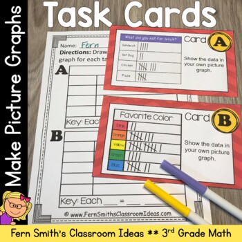 Preview of Make Picture Graphs Task Cards