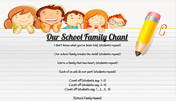 Preview of School Family Chant