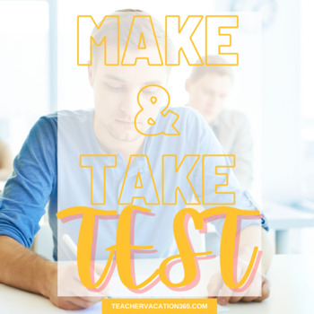 Preview of Make & Take Test and Answer Key Freebie