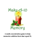 Make Ten Memory Game  {December}