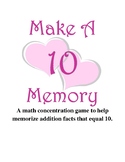 Make Ten Memory Game  {February}