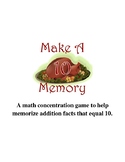 Make Ten Memory Game  {November}