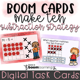Make Ten Subtraction - Boom Cards