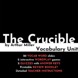 Make Vocab Fun w/ The Crucible Vocabulary Unit!