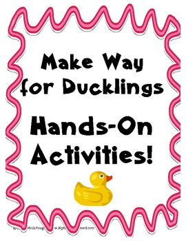 Preview of Make Way for Ducklings- Hands On Activities