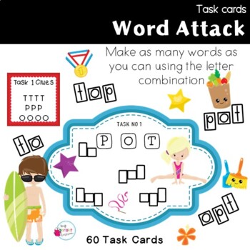 Preview of Make Words using the Letter Shape Boxes as clues