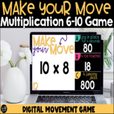 Make Your Move Multiplication Facts 6-10 Digital Game