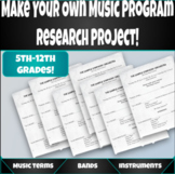 Make Your Our Music Program Individual Research Project