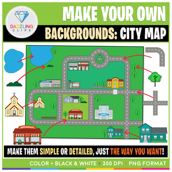 simple city map for kids