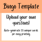 Make-Your-Own Bingo -- Template (Randomized/Different Card