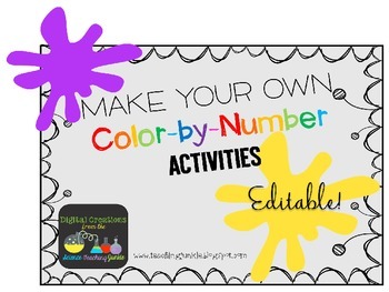 Preview of Make Your Own Color by Number Activities