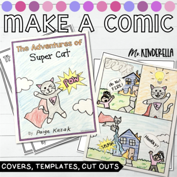 Preview of Make Your Own Comic Book Build a Comic Templates