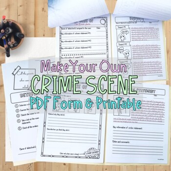 Preview of Make Your Own Crime Scene Activity