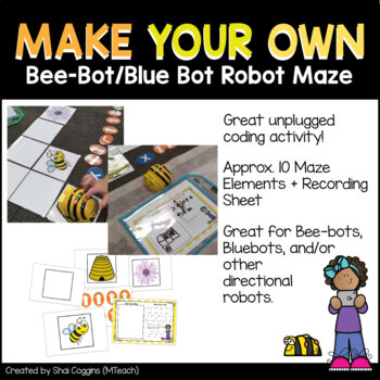 Preview of Make Your Own Directional ROBOT MAZE - Beebot Bluebot Mouse - Coding & Robotics