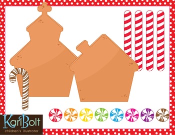 Make Your Own Gingerbread House Printable and Clip Art by ...