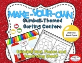 Make-Your-Own Gumball Sorts: EDITABLE Center & Recording Sheet
