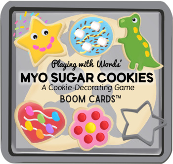 Preview of Make-Your-Own Holiday Sugar Cookies BOOM CARDS™