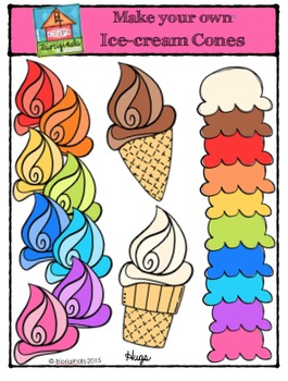 Watercolor Ice Cream Scoop Cone Sundae Clipart - Lisa Markle Sparkles  Clipart and Graphic Design