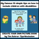 Make Your Own Inclusion Picture Book ( Disability Education)