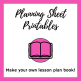 Planning Book Printables