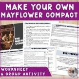 Mayflower Compact: Self-Government & Pilgrims Worksheet & 