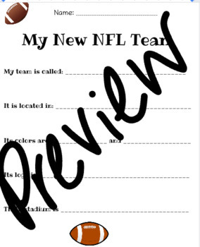 Make Your Own NFL Football Team (fun for Superbowl time) by Erin Fahey