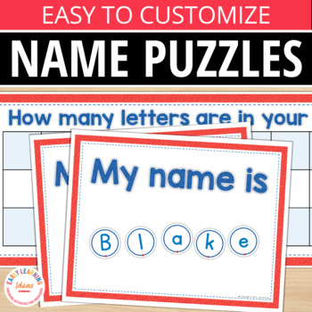 Preview of Name Practice Puzzles - Name Activities for Name Recognition & Identification