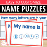 Name Practice Puzzles - Name Activities for Name Recogniti