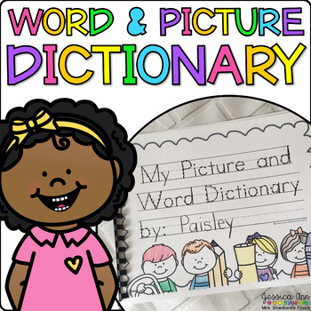 Preview of Picture Dictionary - Personal Vocabulary Word Wall Writing Notebook for ESL ELL