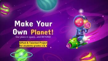Preview of Make Your Own Planet Elementary STEM Project GoogleSlides