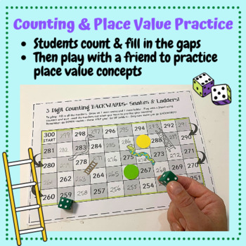 Make & Play Snakes n Ladders Game - Place Value & Counting - 2